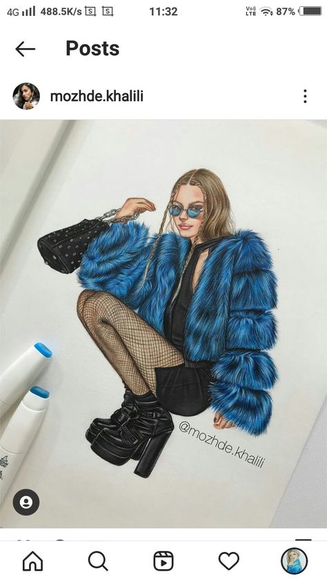 How To Draw Fur Fashion Illustration, Fur Illustration Fashion Sketch, Fur Fashion Illustration, Fur Coat Drawing, Fur Illustration, Fashion Illustration Face, Fashion Model Drawing, Fashion Illustration Poses, Fashion Design Classes