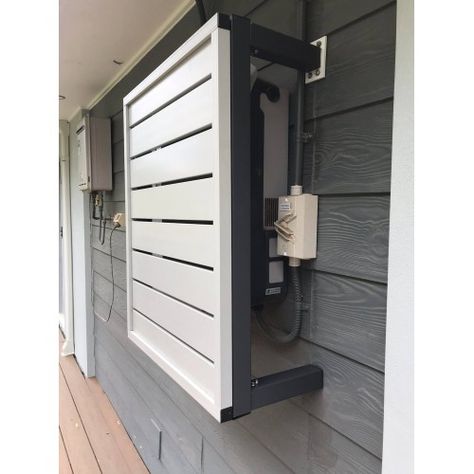 Shale Grey, Screen Enclosures, Solar Projects, Solar Inverter, Aluminum Extrusion, Front Entrance, Front Entrances, House Front, Backyard Ideas