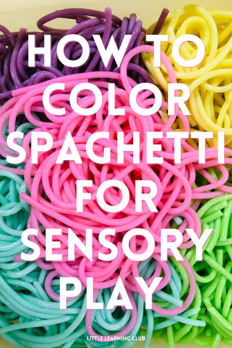 Messy Play Edible, Toddler Easter Sensory Activities, Sensory Activities Taste Safe, Colored Noodles Sensory, Educational Activities For Infants, Infant Edible Sensory, Sensory Recipes Preschool, Taste Friendly Sensory, Spaghetti Noodle Sensory Bin