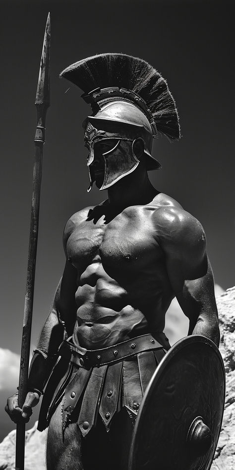 Spartan Physique, Roman Warrior Art, Spartan Body, Gladiator Art, Spartan Man, Masculine Aesthetic, Warrior Concept Art, Roman Warriors, Greek Warrior