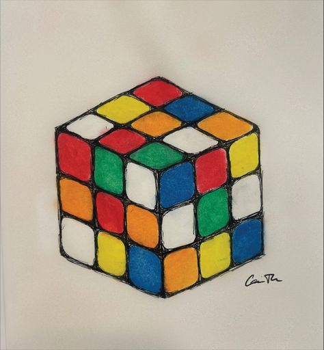 Rubix Cube Painting, Rubix Cube Drawing, Diy Girls Bedroom, Rubix Cube, Diy For Girls, Girls Bedroom, Art Inspiration, Crochet, Drawings