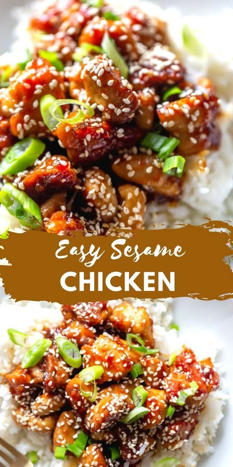 Super Fast Dinner, Chinese Sesame Chicken, Lemon Chicken Stir Fry, Easy Sesame Chicken, Wok Recipes, Homemade Chinese, Sesame Chicken Recipe, Fast Dinner, Better Than Takeout