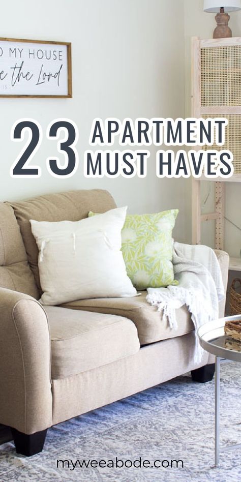 These 23 products, featured for Amazon Prime Days, are apartment must haves. Best products for your apartment that will be perfect solutions for your apartment, dorm, rental home, or any home that needs some storage and organizing solutions. #myweeabode #apartmentlife #tinyhouseliving Amazon Apartment Must Haves, Apartment Essentials List, Small Home Improvements, Apartment Must Haves, Organizing Stuff, Rental Home Decor, Organizing Solutions, Coastal Cottage Style, Moving Apartment