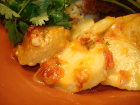 Cheesy Rotel Potatoes Recipe - Food.com Rotel Recipes, Tomato Nutrition, Cheesy Potatoes, Potatoes Recipe, Potato Dishes, Veggie Sides, A Lot Of People, Vegetable Side Dishes, Potato Recipes