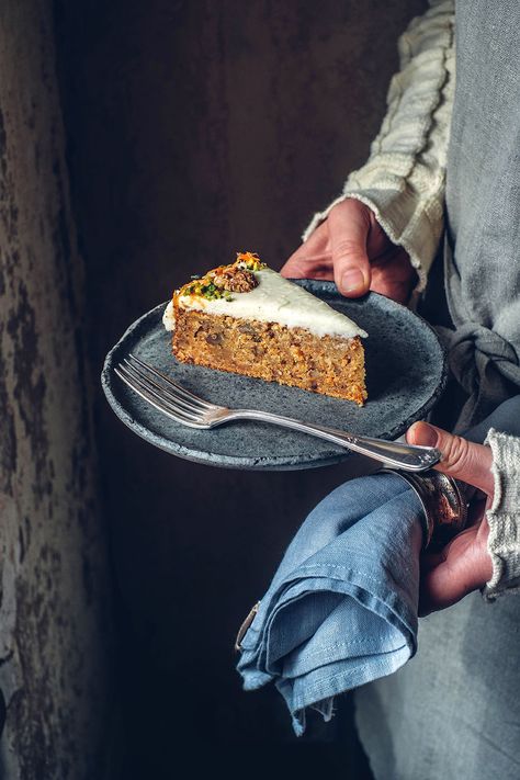 Gluten-free Carrot Cake - Our Food Stories Carrot Cake Photography Food Styling, Carrot Cake Photography, Cake Story Instagram, Carrot Cake Ingredients, Cake Photoshoot, Gluten Free Carrot Cake, Colorful Photos, Cake Story, Food Stories