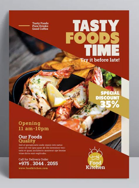 Culinary Poster, Menu Cover Design, Food Web Design, Restaurant Advertising, Promo Flyer, Restaurant Poster, Food Flyer, Menu Flyer, Flyers Design