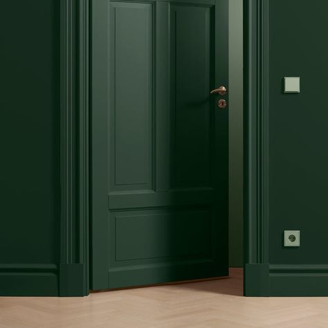 Victorian Interior Design, Wall Color Combination, Wall Moulding, Hallway Colours, Accent Wall Colors, Switches And Sockets, Victorian Interior, Sage Green Walls, Wood Paint