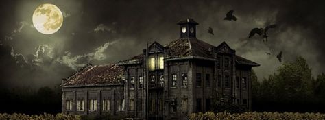 Halloween Facebook Timeline Covers Collection articles wallpapers collections Creepy Hand, Haunted Mansion Wallpaper, Origin Of Halloween, Photo Halloween, Scary Houses, Casa Halloween, Spooky House, Most Beautiful Wallpaper, Scary Places