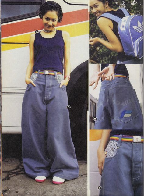 I Heart the Nineties: Alloy - Spring 1998 Jnco Jeans Magazine, 90s Jnco Jeans, Alloy 90s Catalog, Alloy Magazine 90s, 90s Street Aesthetic, Cool Baggy Pants, Styling Baggy Pants, Jnco Jeans The 90s, How To Style Baggy Pants