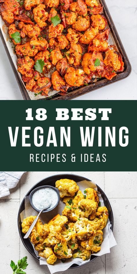 Need a meat-free vegan take on classic BBQ appetizers and recipes? These spicy BBQ vegan wing recipes are all addictive, hot, and absolutely delicious. From cauliflower to tofu, seitan to soy, there are enough flavors and ingredients on show here to suit everyone. Vegan Wings Recipe, Barbecue Party Food, Bbq Wings Recipe, Vegan Wings, Summer Appetizer Recipes, Easy Bbq Recipes, Vegan Bbq Recipes, Bbq Recipes Grill, Wings Recipe Buffalo