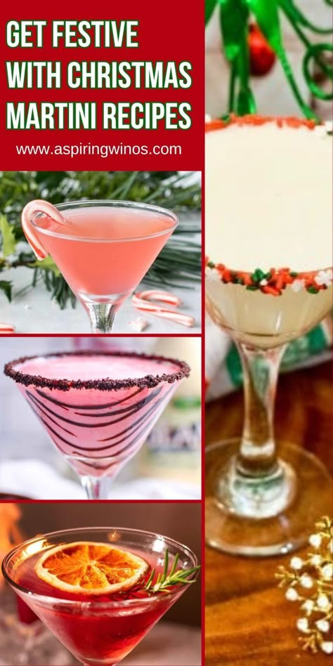 Get Festive With Christmas Martini Recipes | Christmas Martini Recipes | Be Jolly with these Christmas Martini Recipes | Christmas Cocktail Recipes | Seasonal Christmas Drink Ideas #Christmas #ChristmasMartini #MartiniRecipes #FestiveDrinks #Martini Peppermintini Recipe, Festive Martinis, Martini Recipes Christmas, Holiday Martinis Christmas, Winter Martini Recipes, Mistletoe Martini Recipe, Peppermint Martini Recipe, White Christmas Martini, Christmas Martini Recipes