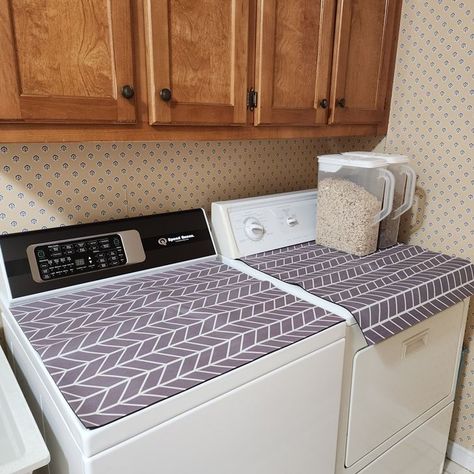 Protecting The Top of My New Washer Top Of Washer And Dryer Ideas, Washer And Dryer Covers, New Washer And Dryer, Washing Machine Cover, Old Towels, Washing Machine And Dryer, Dryer Machine, Cool Diy Projects, Family Living