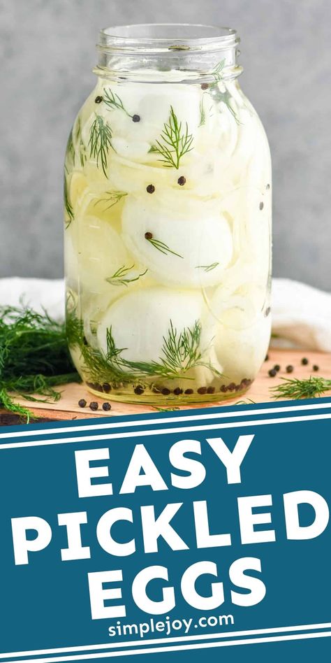 Pickled Eggs are sure to become your new favorite snack! Easy to make and perfect for keeping in the refrigerator for a quick grab and go snack! The Best Pickled Eggs, Refrigerator Pickled Eggs, Pickled Egg Recipes Easy, Pickel Eggs Recipe, Pickled Eggs Recipe Easy, Egg Pickle, Pickeled Eggs, Pickling Eggs, Easy Pickled Eggs