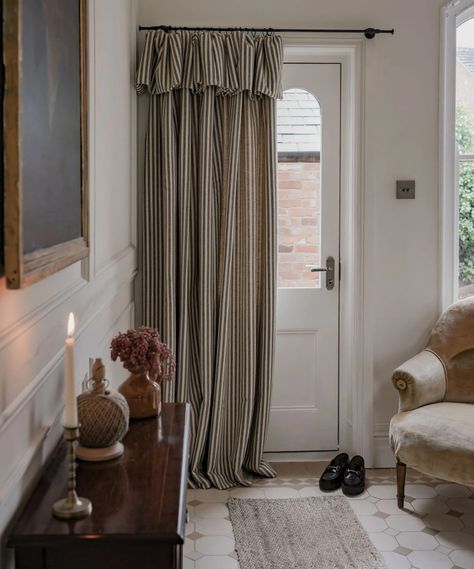 Curtains Living, Door Curtain, Door Curtains, Curtains Living Room, Curtains With Blinds, House Inspo, House Inspiration, First Home, Home Inspo