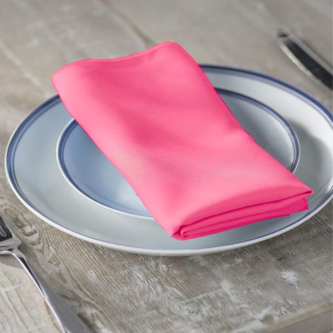 Reusable Napkins, Pink Napkins, Valentine Dinner, Elegant Table Settings, Dinner Wedding, Wedding Parties, Fine Yarn, Table Napkins, Placemat Sets