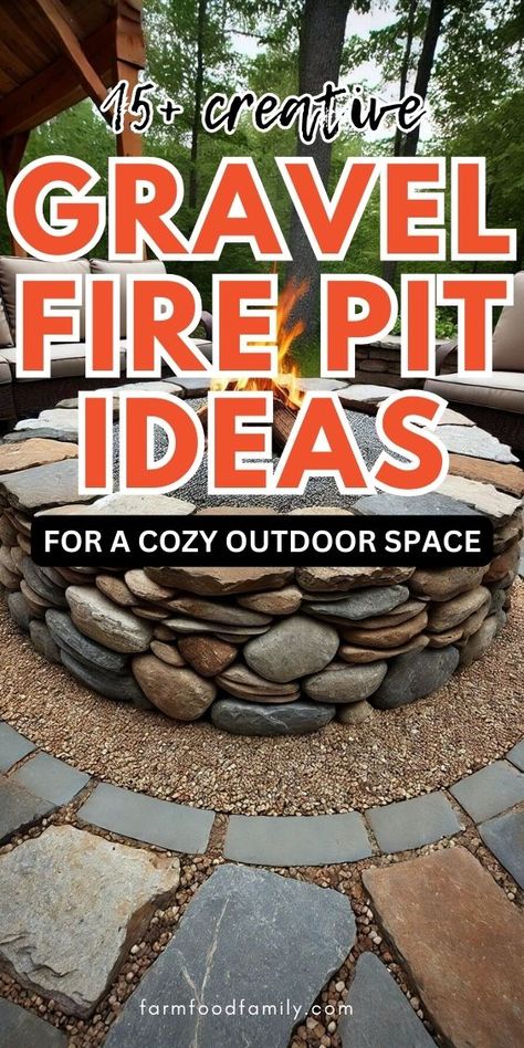 15+ Affordable Gravel Fire Pit Ideas for Budget-Friendly Fun 63 Inexpensive Fire Pit Ideas, Backyard Firepits On A Budget, Stone Firepits Backyard Diy, Fire Pits Backyard Ideas, Pea Gravel Fire Pit Area, Solo Stove Fire Pit Ideas, Gravel Fire Pit Ideas, Fire Pit Ideas Backyard On A Budget, Firepits Backyard Diy