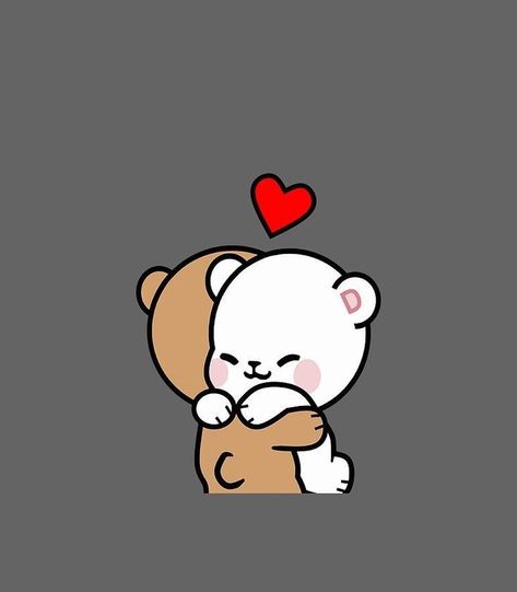 Two Bears Hugging Cartoon, Bubu Dudu Couple Dp, Cute Love Cartoons Couple, Valentines Digital Art, Cute Bear Couple, Calin Gif, Safe In His Arms, Milk And Mocha Bear, Milk Mocha Bear