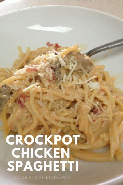 Crockpot Chicken Spaghetti With Velveeta, Chicken Spaghetti With Velveeta, Chicken Spaghetti Velveeta, Chicken Spaghetti Recipe Crockpot, Crockpot Cheesy Chicken, Rotel Chicken Spaghetti, Crockpot Chicken Spaghetti, Simple Crockpot, Crockpot Spaghetti