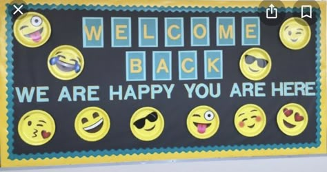 Back to School Emoji Bulletin Board Ideas, Lunchroom Bulletin Boards Cafeterias, Cafeteria Bulletin Board Ideas, Emoji Bulletin Board, Cafeteria Decorations, School Cafeteria Decorations, Cafeteria Bulletin Boards, 100 Días De Clases, Easy Bulletin Boards