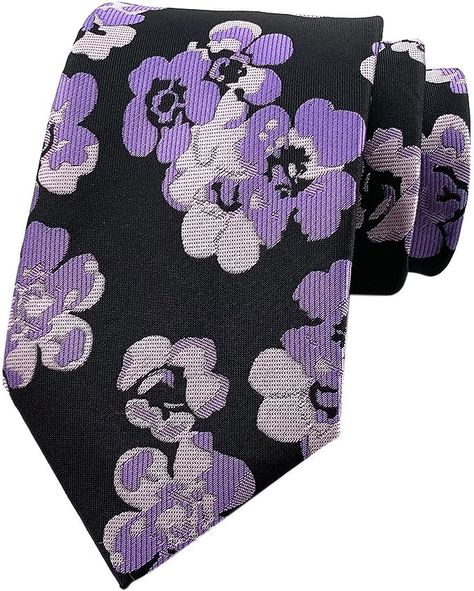 Men's Lavender White Jacquard Woven Silk Ties Retro Trendy Formal Wedding Neckties Standard Length at Amazon Men’s Clothing store Mens Floral Tie, Lavender Tie, Formal Tie, Pattern Wedding, Plain Outfits, Groomsmen Gifts, Cool Ties, Custom Ties, Pink Tie