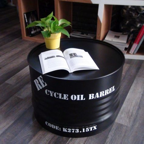 Giving new life to seemingly old oil barrels require creativity. In this article, we will discuss 36 best ways to recycle oil drum into beautiful furniture. Metal Crafts Diy, Drum Furniture, Drum Chair, Barrel Coffee Table, Beautiful Outdoor Furniture, Barrel Table, Oil Barrel, Metal Drum, Metal Barrel