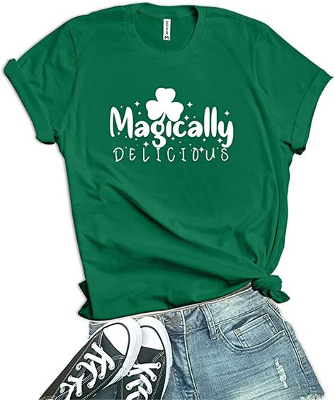 Saint Patricks Day Outfits, Diy St Patricks Day Shirt, St Pattys Day Outfit, St Pattys Shirt, Magically Delicious, St Patrick's Day Outfit, St Patricks Day Shirt, Saint Patties, Day Outfits