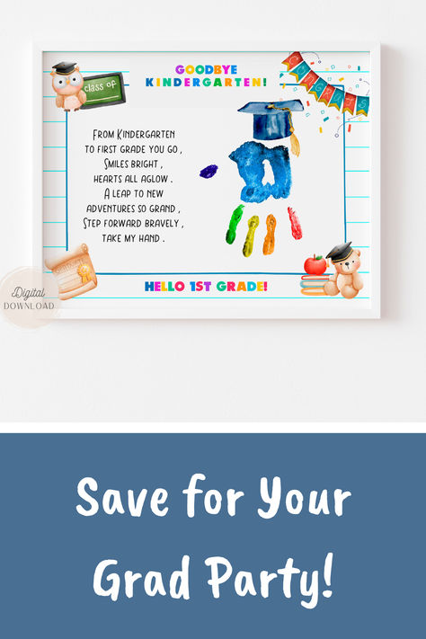 Gift from Teacher for kindergarten students - Goodbye poem Goodbye Kindergarten, Preschool Graduation Poems, Goodbye Poem, Elementary Graduation, Graduation Message, Graduation Art, Pre K Graduation, Graduation Quotes, Preschool Graduation