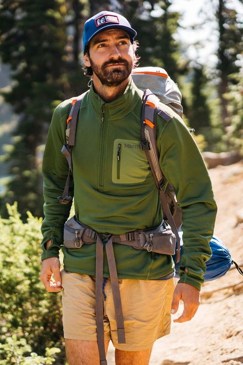 Summer Hiking Outfit Men, Trekking Outfit For Men, Wool Animation, Hiking Outfit Men Mountain, Trekking Outfit Men, Men’s Hiking Outfit, Outdoorsy Men Style, Hiking Gear Men, Hiking Outfit For Men