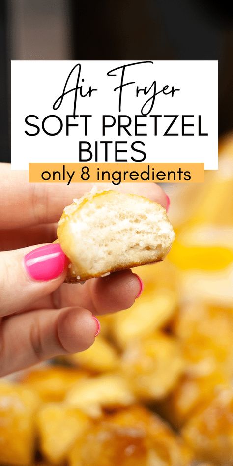 Soft Pretzel Recipe Air Fryer, Air Fryer Soft Pretzel, Air Fryer Pretzel Bites, Budget Appetizers, Soft Pretzel Bites, Soft Pretzel Recipe, Baking Soda Bath, Gluten Free Pretzels, Homemade Pretzels