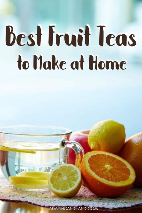 If you are looking for the perfect fruit tea, then click here for a list of the very best fruit teas that are out there! Homemade Fruit Tea, Teas To Drink, Fruit Tea Recipes, Blackberry Tea, Theme Garden, Cherry Tea, Drink At Home, Passion Tea, Celestial Seasonings