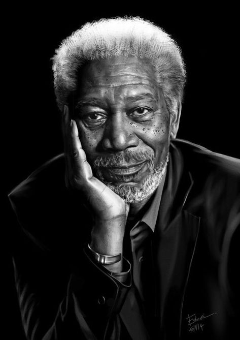 Youtube Automation, Famous Portraits, Older Man, Celebrity Photography, Portrait Photography Men, Old Faces, 사진 촬영 포즈, Morgan Freeman, Science Biology