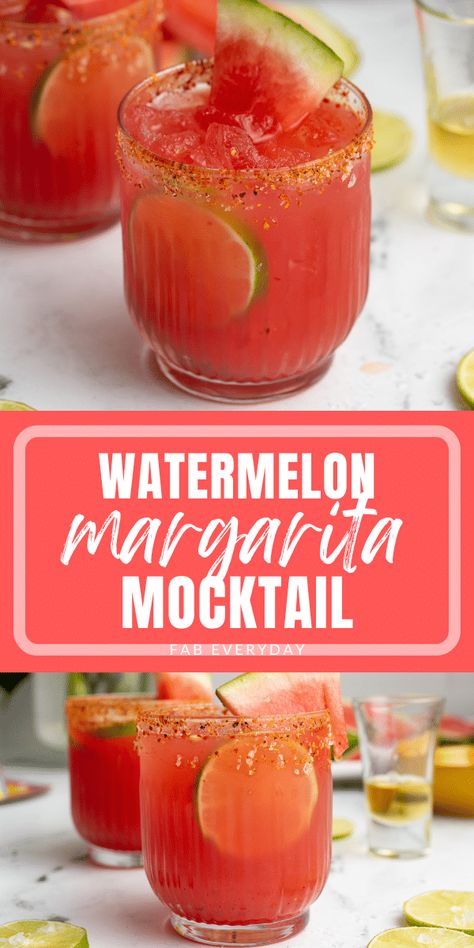 Spicy Watermelon Mocktail, Mocktail Recipe Margarita, Watermelon Virgin Drinks, Virgin Watermelon Margarita, Fiesta Theme Party Drinks Non Alcoholic, Mock Tail Margarita, Flaming Pineapple Mocktail, Beach Mocktail Recipe, Spicy Margarita Mocktail Non Alcoholic