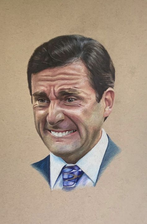 Your Fanart, Michael Scott The Office, King Josiah, Prismacolor Art, Funny Shows, Michael Scott, Arte Sketchbook, Hand Illustration, Art Google