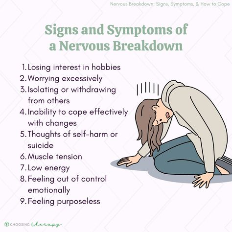 After A Mental Break Down, Mom Mental Break Down, Signs Of A Mental Break Down, Signs Of A Nervous Break Down, How To Explain Your Mental Health, Mental Break Down Hair, Nervous Break Down Symptoms, Nervous Breakdown Symptoms, Breakdown Quotes