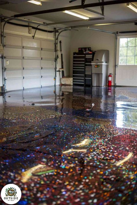 25 Incredible Ways to Re-do Your Garage Floor Epoxy Garage Floor Ideas, Garage Floor Ideas, Epoxy Garage Floor, Garage Epoxy, Garage Floor Paint, Garage Floors, Finished Garage, Garage Floor Epoxy, Red Floor