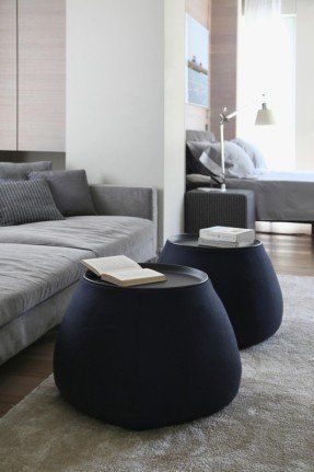 Pouf Coffee Table - Ideas on Foter Minimalist Dekor, Townhouse Interior, Interior Design Minimalist, Minimalist Furniture, Coffee Table Design, Minimalist Interior, Minimalist Decor, Minimalist Home, Cool Furniture