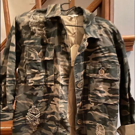 Jodifl Camo Jacket. Machine Wash, Line Dry. 100% Cotton. New With Tag Pink Cheetah Print, Oversized Jean Jacket, Leopard Jacket, Camouflage Jacket, Color Block Jacket, Fringe Jacket, Camo Jacket, Pink Jeans, Blue Denim Jacket