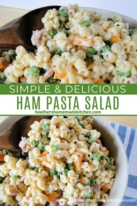 Ham Pea And Cheese Pasta Salad, Pasta Salad With Peas And Cheese, Ham And Pea Salad, Creamy Ham Pasta Salad 12 Tomatoes, Cold Ham Salad, Ham Pasta Salad Cold, Ham And Cheese Salad Recipe, Pasta Salad Peas Cheese, Cold Pasta Salad With Ham