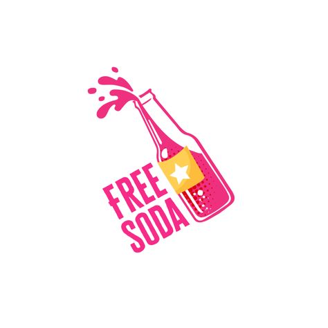 Design #117 by Mariem Hana | Design a logo for a new social media video production business - FREE SODA (is the business name!) Soda Logo Design, Hana Design, Soda Logo, Bottle Logo, Ideas Graphic Design, Education Logo Design, Examples Of Logos, Soda Brands, Car Prints