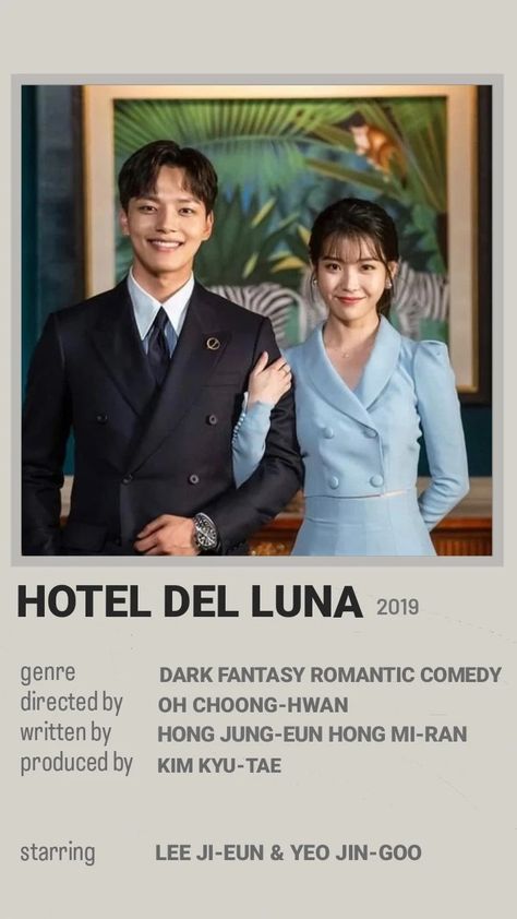 korean drama/series • Hotel Del Luna minimalist poster Hotel Del Luna Kdrama Poster, Hotel Del Luna Poster, Hotel Del Luna Wallpaper, Drama Recommendations, Kdramas To Watch, Korean Drama Series, Me Against The World, Korean Drama Movies, Love K