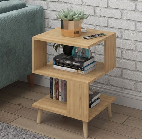 Coffee Table In Bedroom, Bedside Table Nordic, Diy Storage Shelves, Simple Side Tables, Woodworking Blueprints, Coffee Sofa, Muar, Прикроватные Тумбочки, Small Woodworking Projects