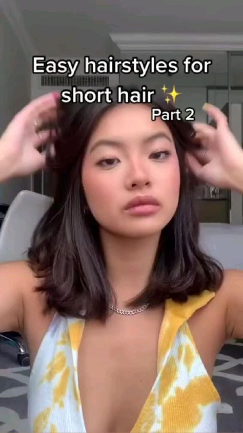 Pin by ฅ^•ﻌ•^ฅ𝑓𝑟𝑎𝑛ฅ^•ﻌ•^ฅ on Idea Pins by you in 2022 | Short hair styles easy, Short hair tutorial, Hair styles Easy Hairstyles For Short Hair, Hair Styles Easy, Hair Tips Video, Hairdos For Short Hair, Hair Tutorials For Medium Hair, Short Hair Tutorial, Shot Hair Styles, Hair Stylies, Hair Up Styles