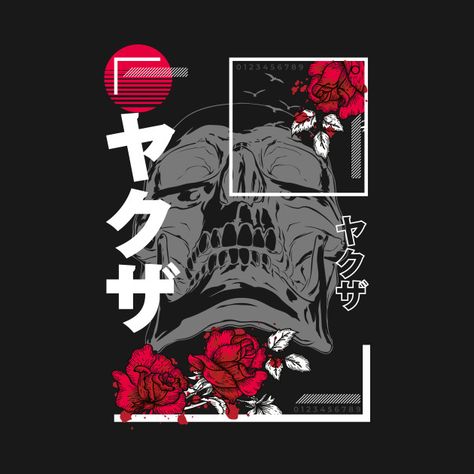 Kawaii Anime Stickers, Rakel Sablon, Japanese Art Style, Tipografi 3d, Streetwear Tshirt Design, Japanese Art Styles, Shirt Logo Design, Japanese Tshirt, Tshirt Printing Design