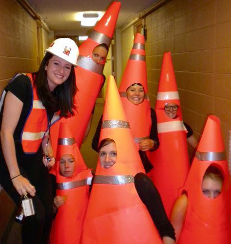 Traffic Cone costumes Funny Group Halloween Costumes, Teenage Halloween Costumes, Harry Potter Halloween Costumes, Halloween Costumes 2014, Cute Group Halloween Costumes, Fun Costumes, Bff Halloween Costumes, Diy Halloween Costumes For Kids, Duo Halloween Costumes