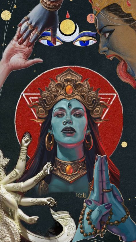 Tantra Art, Mother Kali, Kali Ma, Kali Goddess, Vedic Art, Goddess Artwork, Shiva Art, Like And Comment, Goddess Art