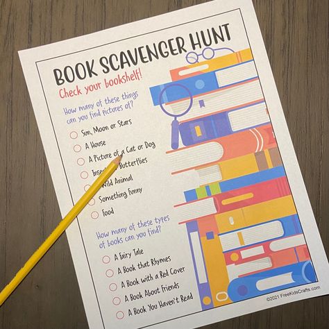 Book Scavenger Hunt Library Scavenger Hunt, Bible Scavenger Hunt, Book Scavenger, Book Scavenger Hunt, School Library Book Displays, Scavenger Hunt Ideas, Passive Programs, Library Games, School Library Displays