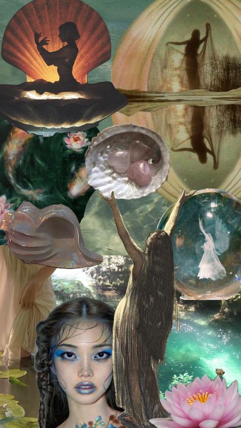 water nymph🪷🫧 #waternymph #nymph #fairy #fairycore #water #mythology #mythical #fairymoodboard #moodboard #background #wallpaper Naiads Greek Mythology, Nymph Oc Design, Naiad Aesthetic, Water Mythology, Water Fairy Art, Nymphs Greek Mythology, Water Nymph Costume, Water Fairy Aesthetic, Water Nymph Art