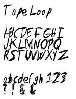 tape loop font for "find out". Messy Writing, Letter Types, Messy Fonts, Zine Collage, Gcse Art Ideas, Anti Design, Hand Drawn Font, Crow Tattoo, Fun Fonts