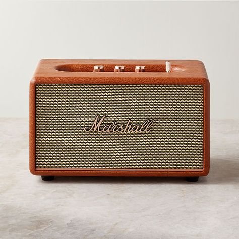 Modern Home Electronics & Games | CB2 Retro Bluetooth Speaker, Marshall Bluetooth, Marshall Acton, Vintage Speakers, High Tech Gadgets, Home Electronics, Vintage Radio, Marshall Speaker, Bluetooth Speakers