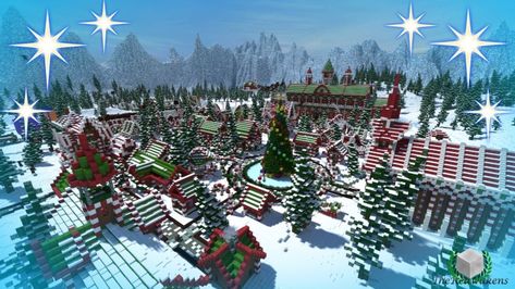 Santa's Gingerbread Christmas City download minecraft building ideas xmas snow Christmas City, Map Minecraft, Bangunan Minecraft, Minecraft House Plans, Minecraft Christmas, Christmas World, Minecraft Plans, Minecraft Construction, Amazing Minecraft